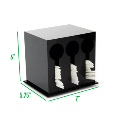 Plastic Utensil Dispenser, Silverware Organizer, 7 L x 5.75 W x 6 Height