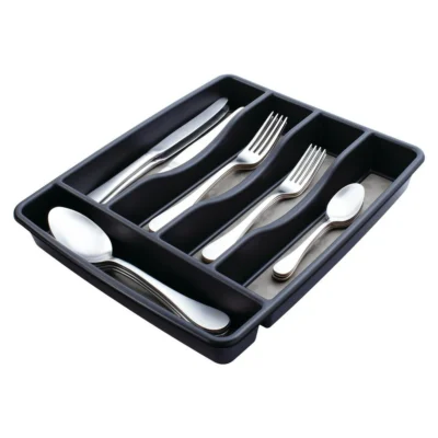 Silverware Organizer, Small, Black