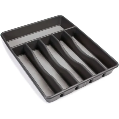 Silverware Organizer, Large, Grey