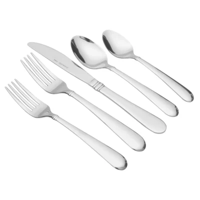 Camfield 20 Piece Stainless Steel Flatware Set, Silver